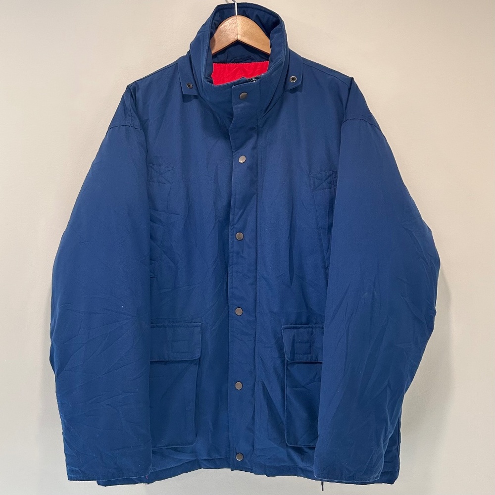 90s Vintage Penfield Heavy Duty Men's Duck Down Parka - No Hood - Blue - XXL